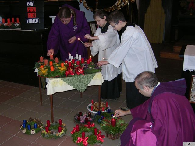 Farnost Tábor - 1. neděle adventní 2006 s mikulášem