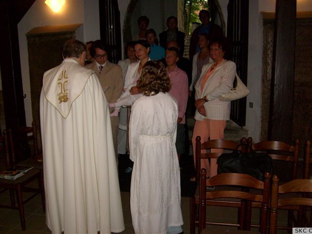 Farnost Tábor - křest 12. srpna 2007