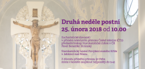 Pozvánka: Bohoslužba v Jablonci nad Nisou v přímém přenosu ČT 2 (25. 2. 2018)