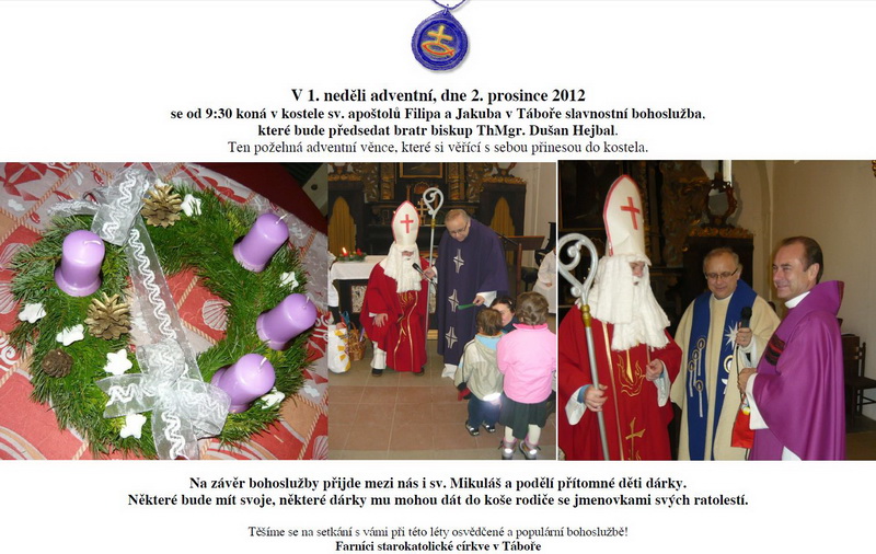 Biskupská návštěva v Táboře 2. 12. 2012