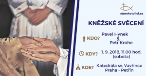 Kněžské svěcení Pavla Hynka a Petra Krohe (1. 9. 2018)