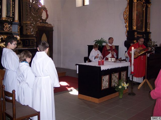 Farnost Tábor - farní pouť s biskupskou vizitací a biřmováním 2008
